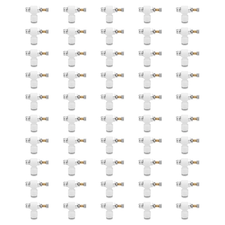 Set 50 buc. supape de debit de aer Enforose SL6-01, 6mm x 1/8 inch, alb