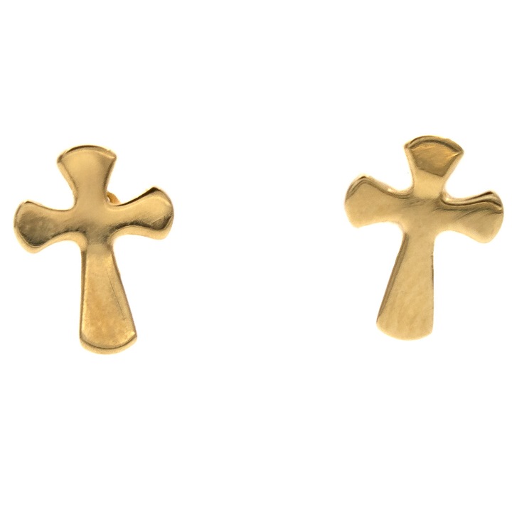 Cercei Cruce Aur 14k