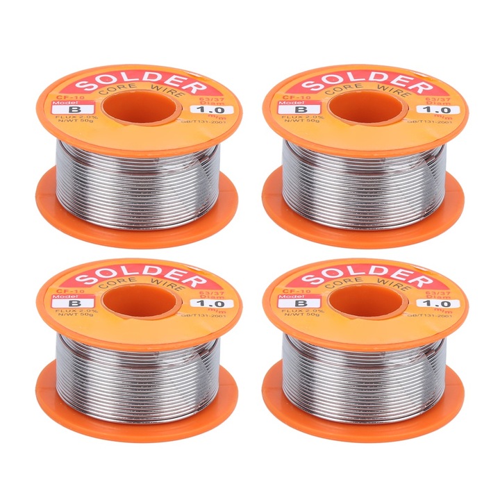 Set 4 Miez de lipit Enforose, sarma de staniu 1mm, 50g, puritate ridicata, fara curatare