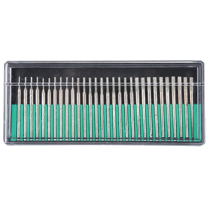 Set de instrumente de slefuit cu ac diamantat Enforose, 30 buc, 1x1mm, 1x2mm, 1x3mm