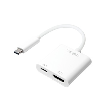 Adaptor USB 3.1 Typ C (T) - HDMI (M), 1x USB 3.1 Typ C (M) incarcare, Logilink UA0257 Adaptor USB 3.1 Typ C (T) - HDMI (M), 1x USB 3.1 Typ C (M) incarcare, Logilink UA0257