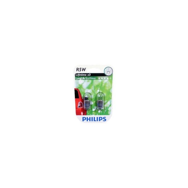 Позиции на крушка Philips R5W LongLife EcoVision Комплект 2 бр.