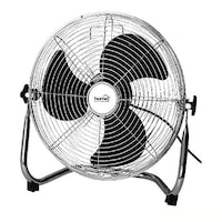 Ventilator podea, putere 60W, 3 viteze, grilaj protectie, argintiu