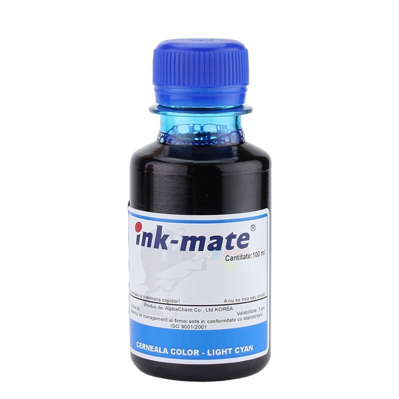 Cerneala universala Dye compatibila Epson, Light Cyan, 100 ml