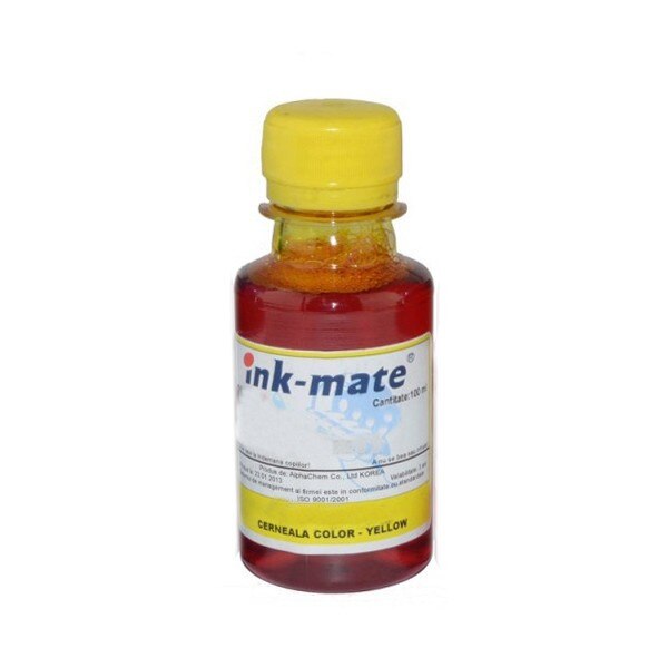 Cerneala refill universala Dye compatibila Epson, Yellow, 100 ml