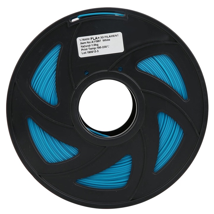 Filament imprimant PLA Enforose, 1.75mm, 1kg, albastru cer, set consumabile 3D