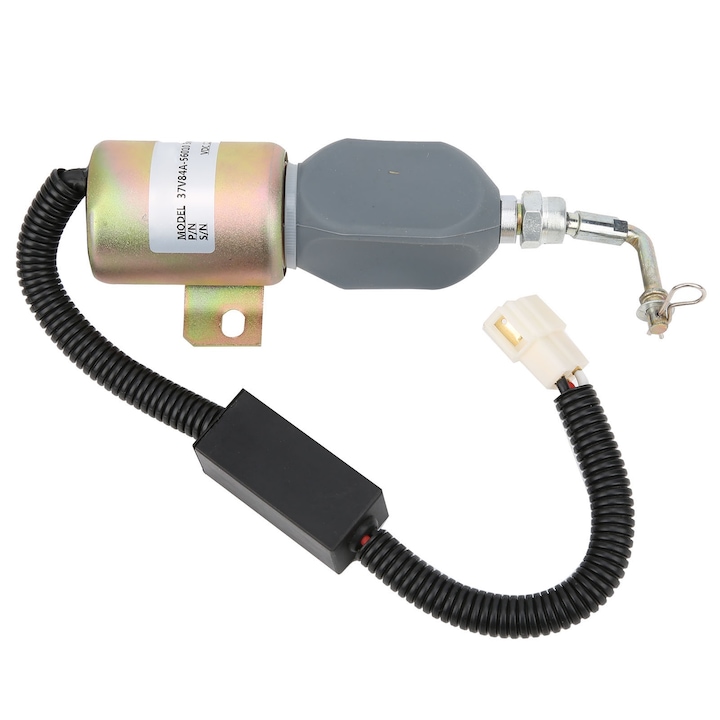 Supapa solenoid de oprire a combustibilului Enforose 37V84A-56010 DC12V, material fier, structura stabila