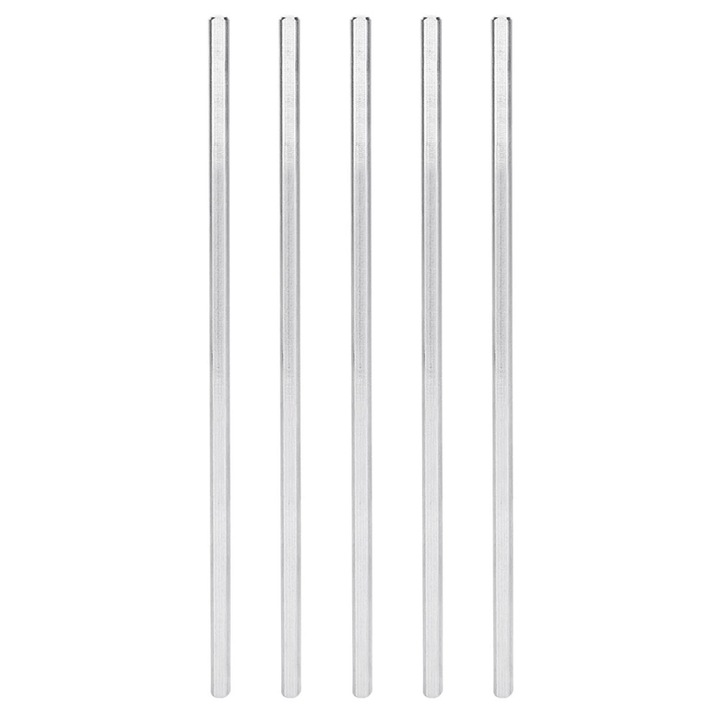 Set 5 bucati axuri din otel inoxidabil, Enforose, pentru robotii Gobilda TETRIX FTC FRC FIRst WRO