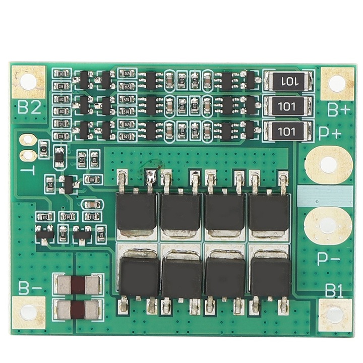 LiPo Akkumulátor Védelmi Modul 3S 12V 18650 25A BMS PCB Cella Kiegyenlítéssel