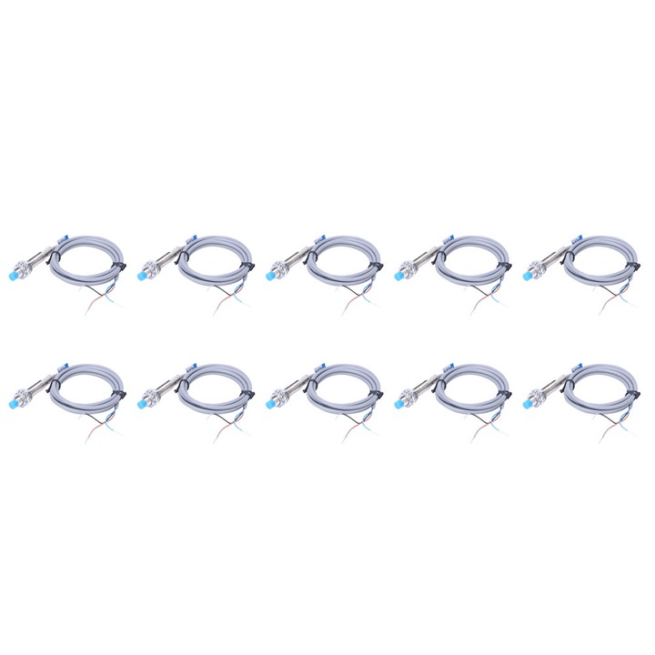 JYIO 10 darabos közelségérzékelő kapcsoló LJ8A3-2Z BY M8, DC 3 vezetékes, PNP, NO, induktív érzékelő kapcsoló