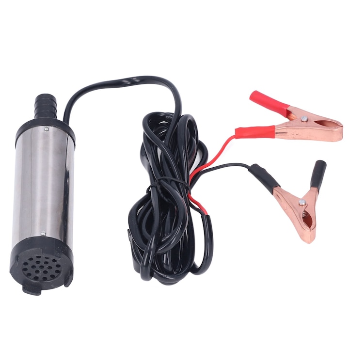 Pompa electrica de ulei Enforose, 12L/min, 2m, inox, 38mm