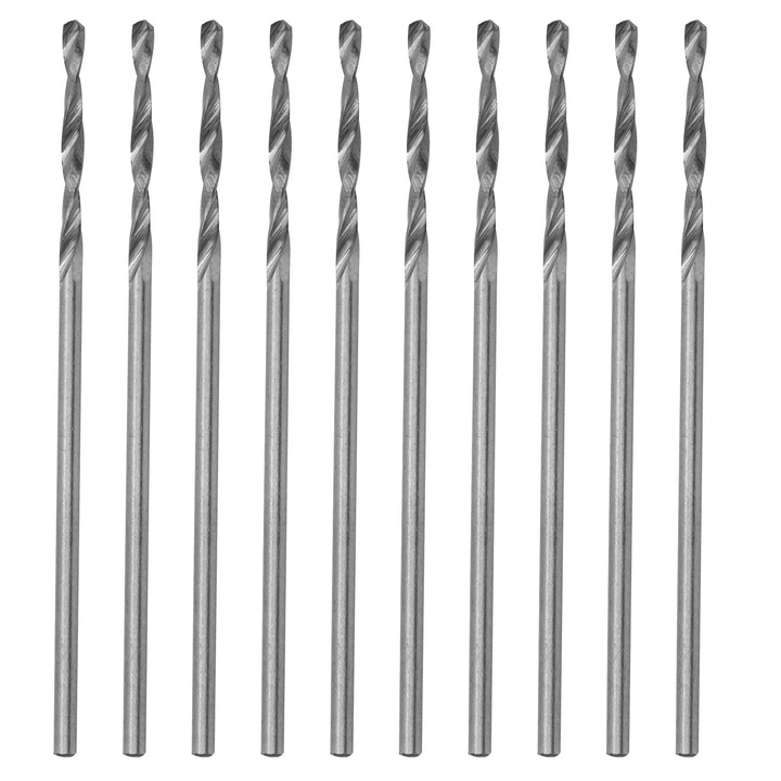 Set 10 bucati burghie cu shank drept, Enforose, 1.4mm
