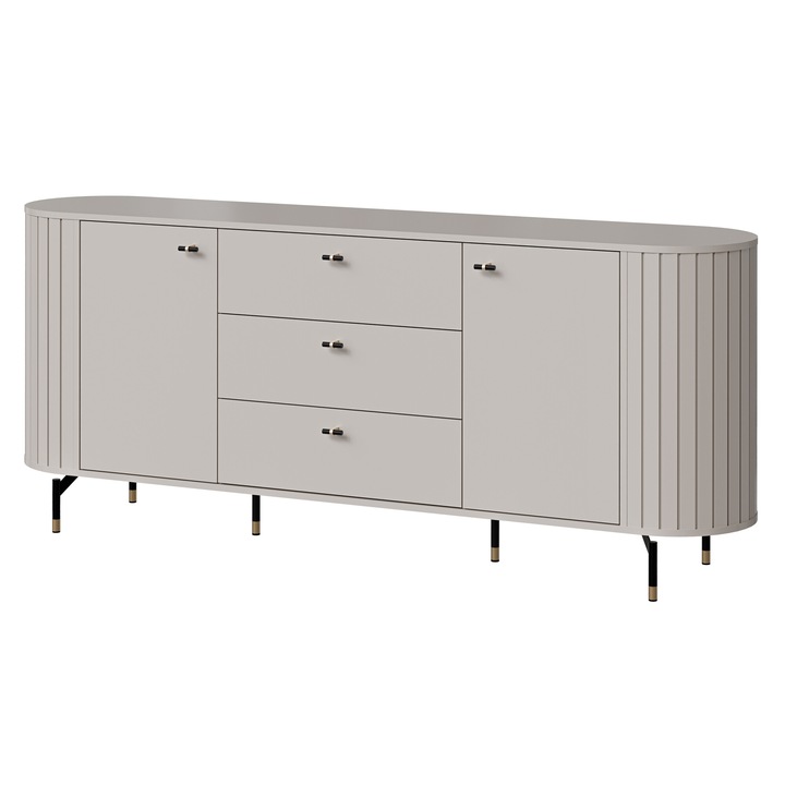 Comoda living Terkiro 190 2D3S TR04, MIRJAN24, casmir, 40x191x81 cm