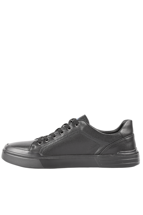 Pantofi sport, barbati, FRANCO GERARDO, RE929-12 negru, piele naturala 44