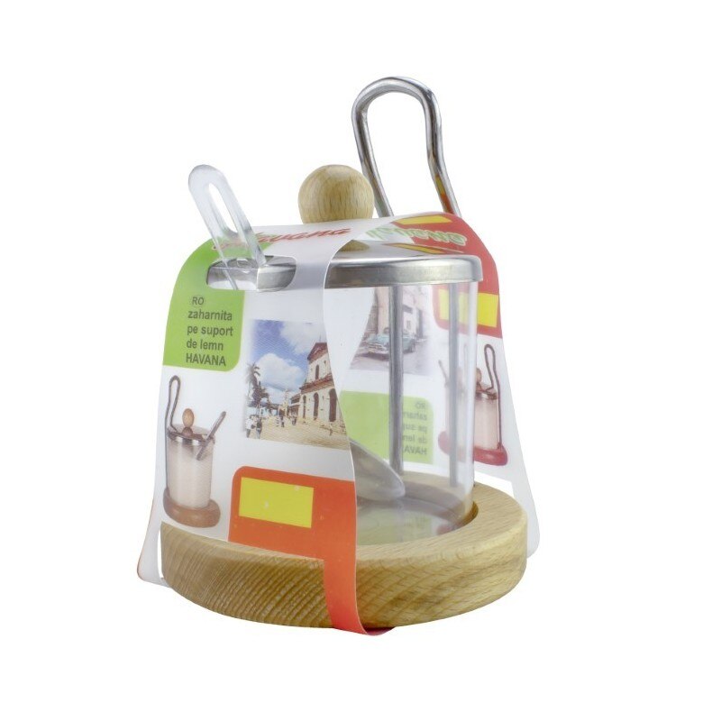 Zaharnita pe suport de lemn havana