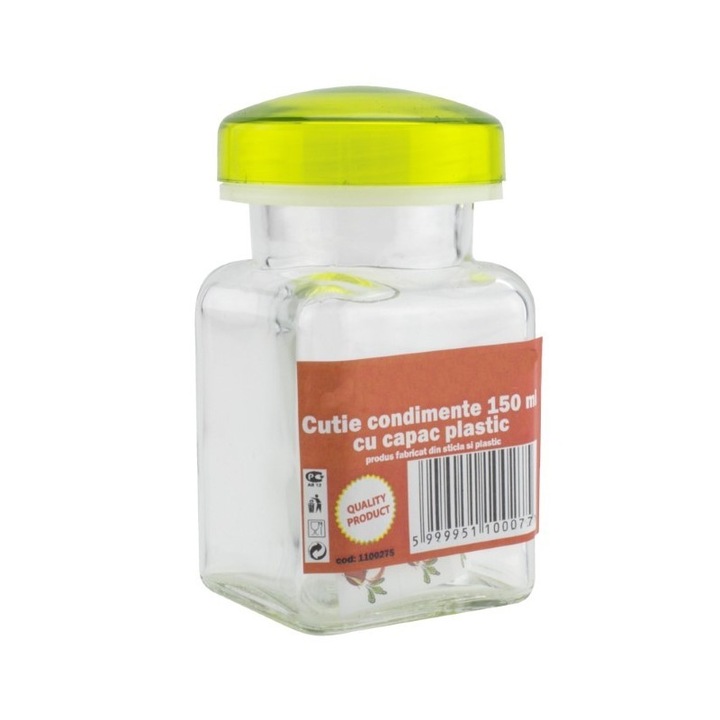 Cutiuta condimente sticla 150 ml, AZHOME