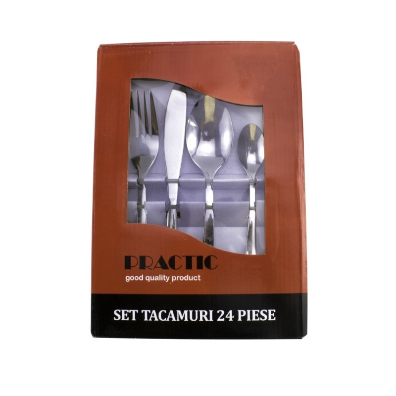 Set tacamuri 24 piese inox