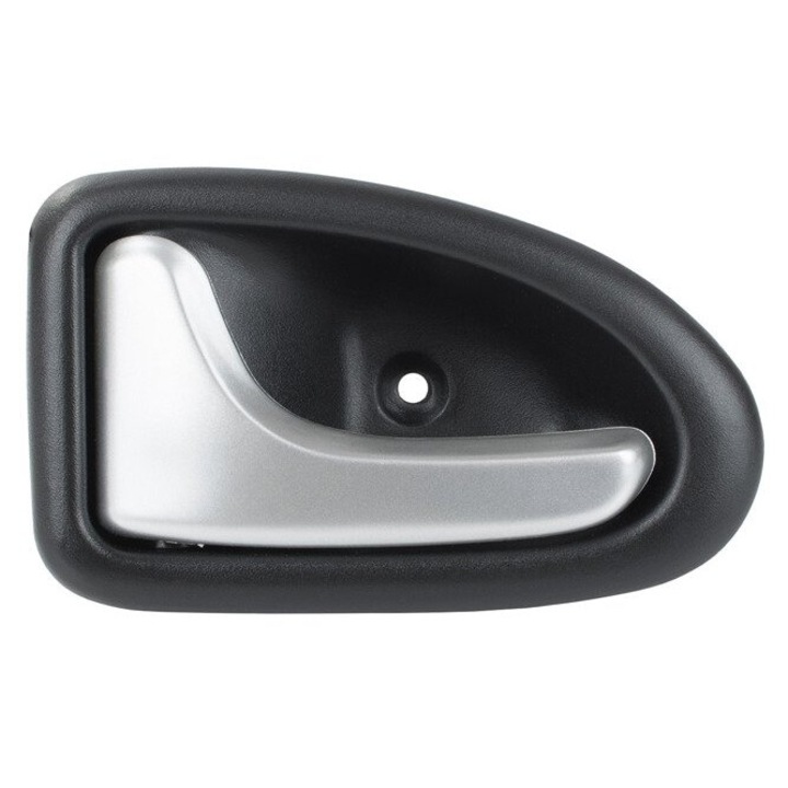 Kilincs, MODECAR, fekete szatén rozsdamentes kilinccsel, bal, Renault Clio, Trafic II, Megane, Scenic