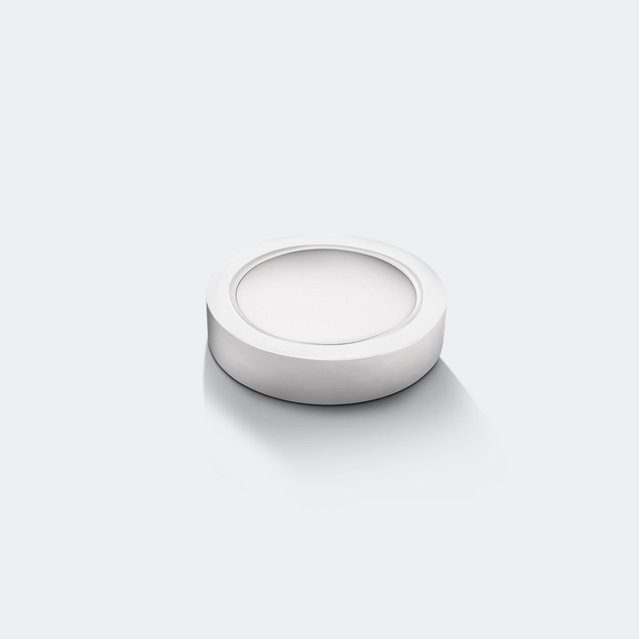 LED SMD Панел Luxmainer за повърхностен монтаж, 12W, кръгъл ф180, топла светлина 3000K