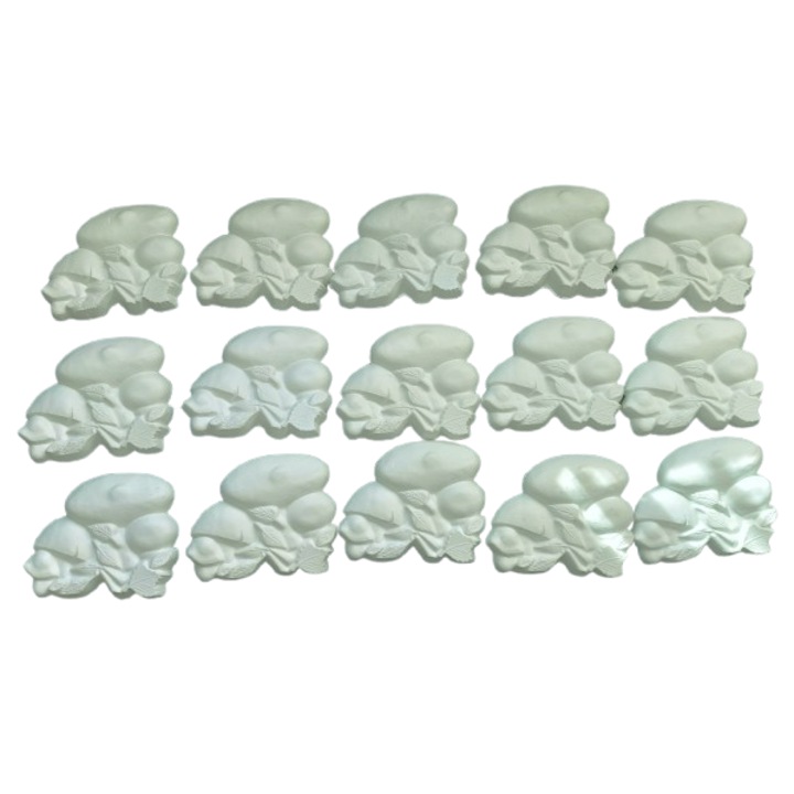 15 db-os gipszforma készlet, Gomba, festéshez 13x11cm