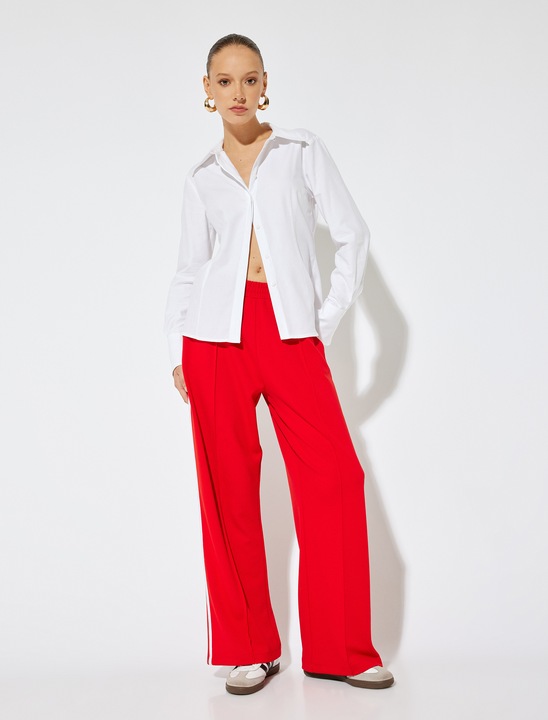 KOTON, Camasa cu maneci lungi, Alb, 2XS