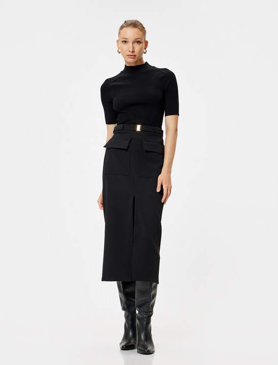 KOTON, Pulover cu maneci raglan, Alb fildes, L