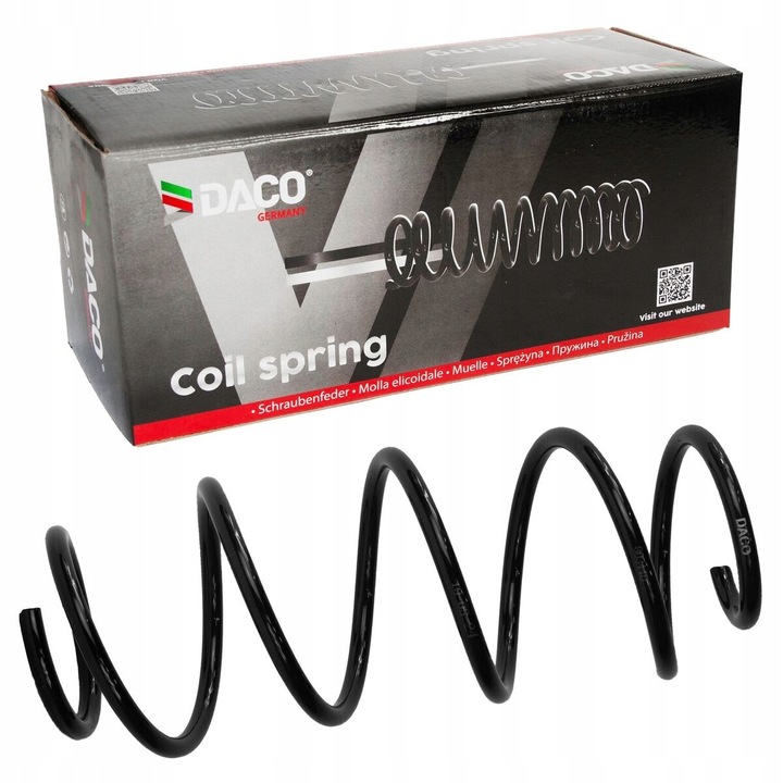 Daco futómű rugó, Seat Cordoba, Ibiza, Skoda Fabia, VW Polo, 1 db, 1,2-1,6, bal/jobb