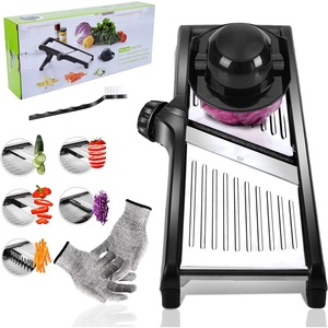 Feliator manual Bedee, multifunctional, 2 optiuni de taiere, negru si argintiu, 37x12.5cm, set cu manusi si perie