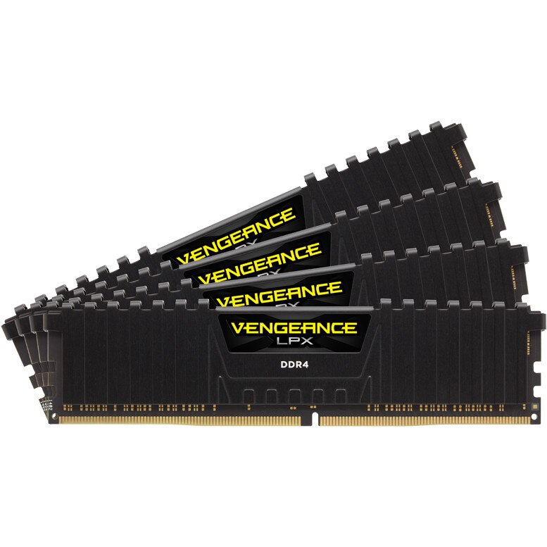 Memorie Corsair 32GB (4x8GB), DDR4, CL16, 2400 MHz, Vengeance LPX
