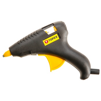Pistol pentru lipit cu batoane PVC/PE 8mm, 10 W, TOPEX Pistol pentru lipit cu batoane PVC/PE 8mm, 10 W, TOPEX