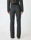 KOTON, Pantaloni cambrati si eleganti cu talie inalta, Gri antracit, 46