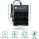 Incarcator de baterii USB 18650 Incarcator cu 4 compartimente pentru baterii TR IMR de 3,7 V Li-ion Incarcator universal de baterii litiu reincarcabil inteligent USB Potrivit pentru 10440 14500 16340 16650 14650 18350 18500 18650