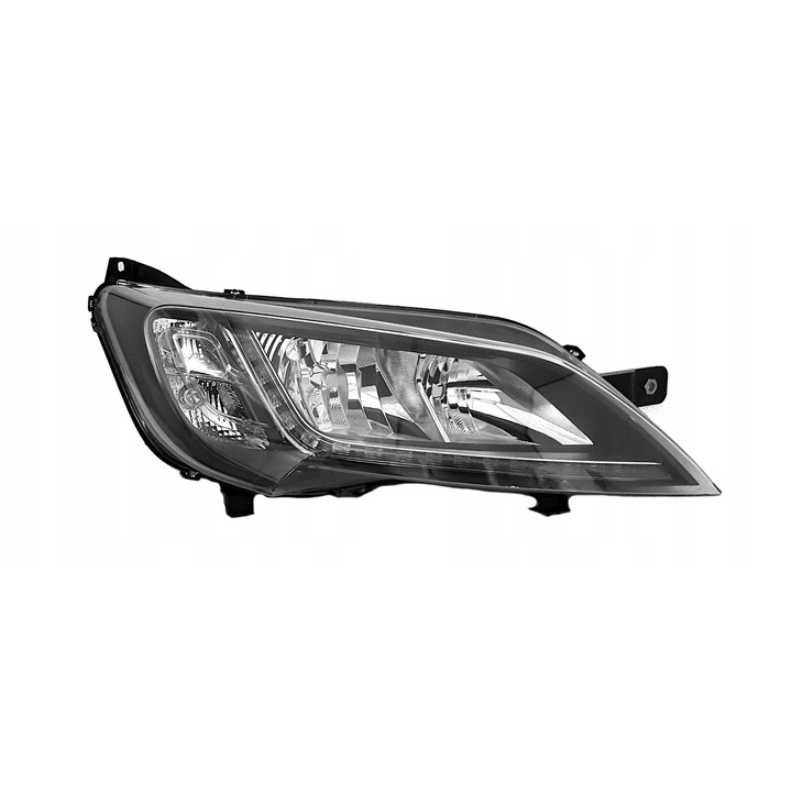 TYC fényszóró, H7 + H7 + WY21W, fekete, komplett motorral