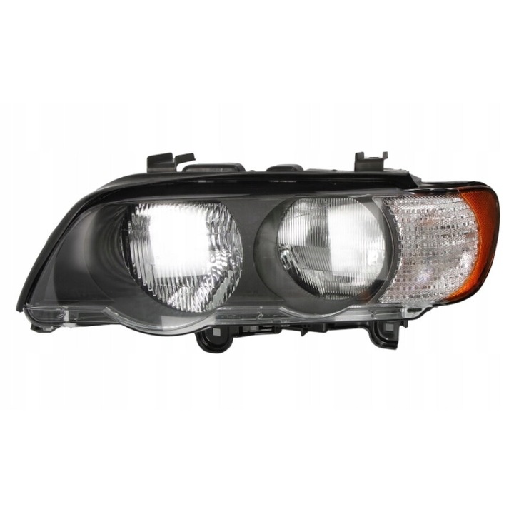 Far TYC, BMW X5 00-03 stanga H7+HB3, alb