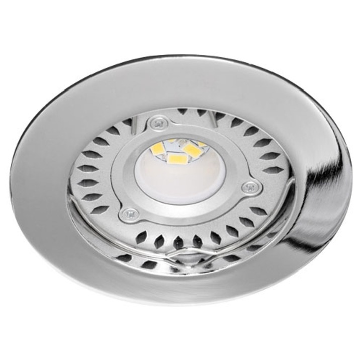Луна за вграждане Ultralux, стационарна, хром, невлагозащитена