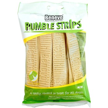 Recompense vegetariene Benevo, Rumble Strips, 180g, pentru caini Recompense vegetariene Benevo, Rumble Strips, 180g, pentru caini