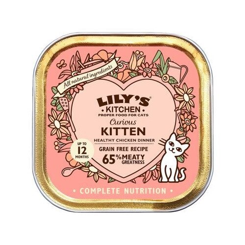 Hrana umeda Lily's Kitchen, ingrediente Naturale, cu Pui, 85g, pentru pisici junioare