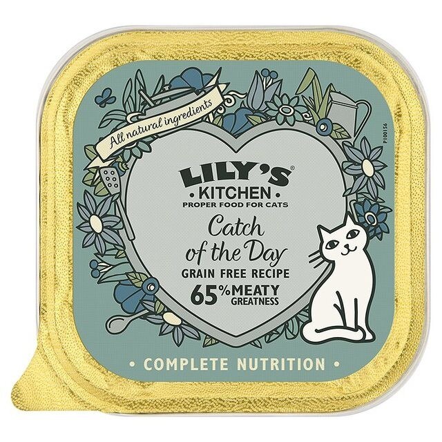 Hrana umeda Lily's Kitchen, ingrediente Naturale, cu Somon, 85g, pentru pisici