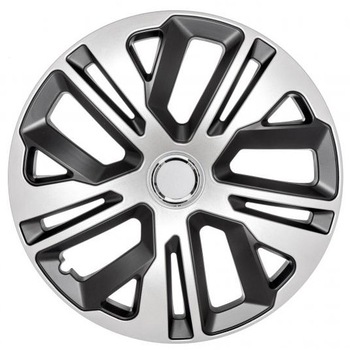 Set capace roti model Raven II cu inel cromat - 14 inch Set capace roti model Raven II cu inel cromat - 14 inch