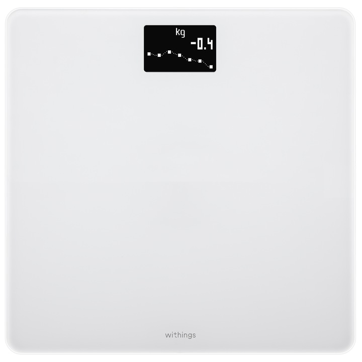 Cantar de persoane Withings Body BMI WBS06, Wi-fi, 180 Kg, Alb