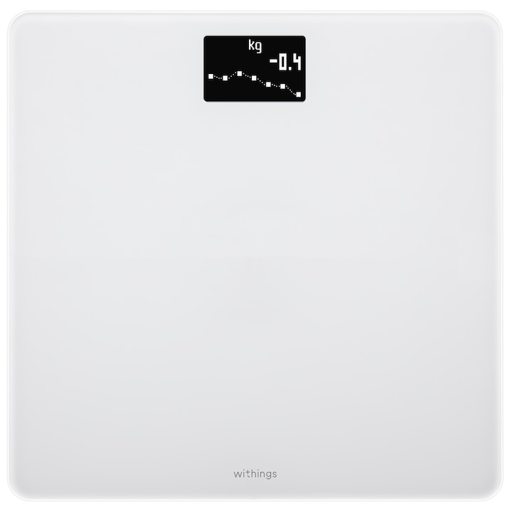 Withings Body BMI WBS06 Személymérleg, Wi-fi, Bluetooth, MyFitnessPal, max. 180 Kg, Fehér
