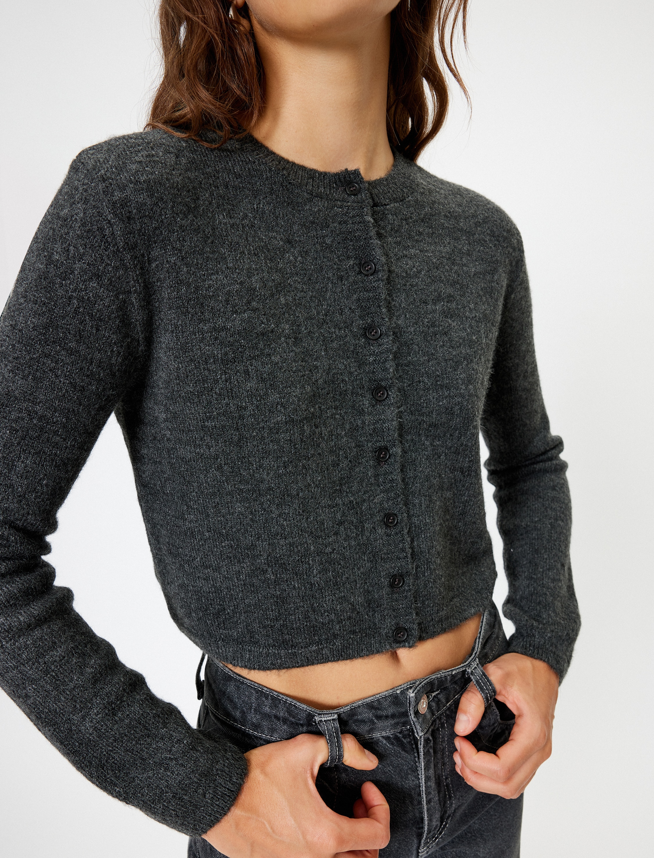 KOTON, Cardigan crop cu nasturi - eMAG.ro
