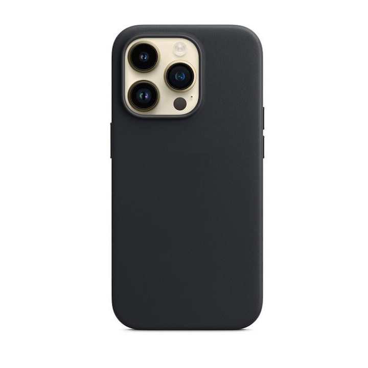 Bőr tok iPhone 16 PRO MAX telefonhoz, RiKbo bőrtok kompatibilis a magsafe-el, mikroszálas belső, Midnight
