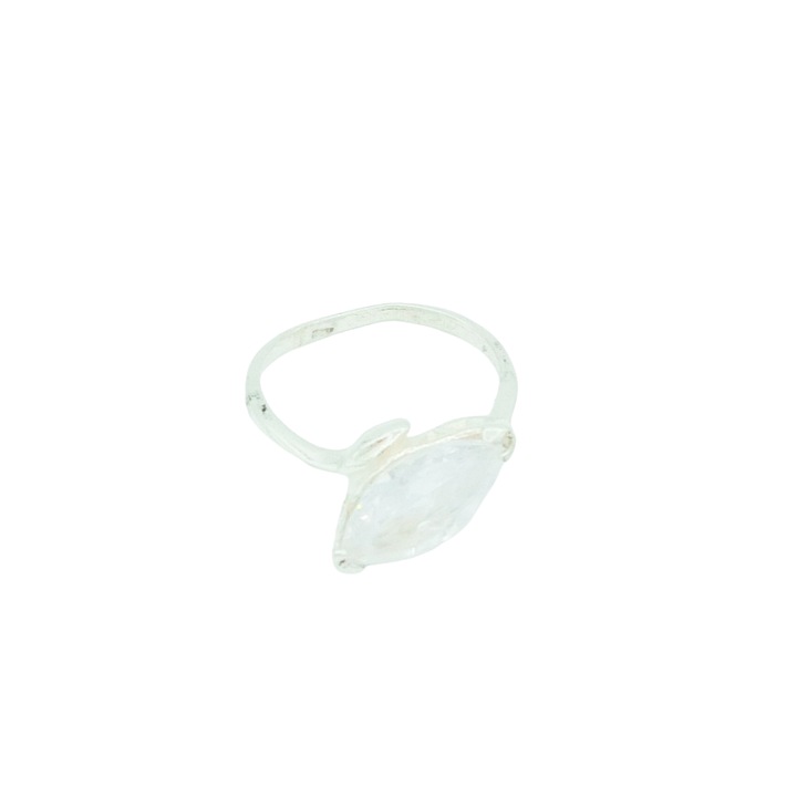 Inel Argint 925 cu piatra alba de Zirconiu Dina Marime 16