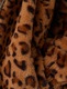 KOTON, Palton din blana sintetica cu model animal print, Maro, 44