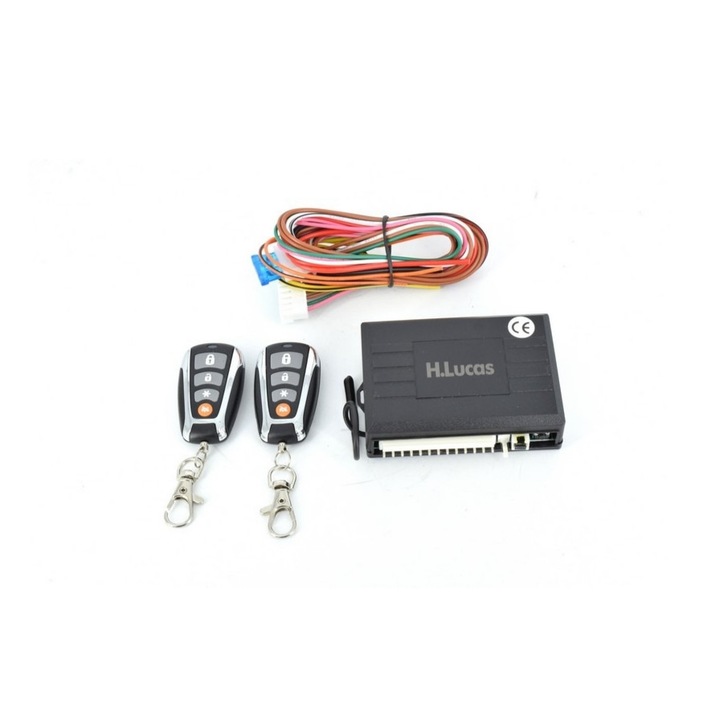 Telecomanda idealSTORE pentru Inchidere Centralizata cu Iesire pentru Sirena, Alarma, Dezarmare, Deschidere Porbagaj, Cautare in Parcare, Ridicare Automata a Geamurilor, 2x chei