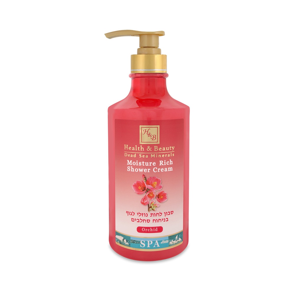 Gel de dus cu orhidee, Health & Beauty Marea Moarta Israel, fara paraben, 780 ml