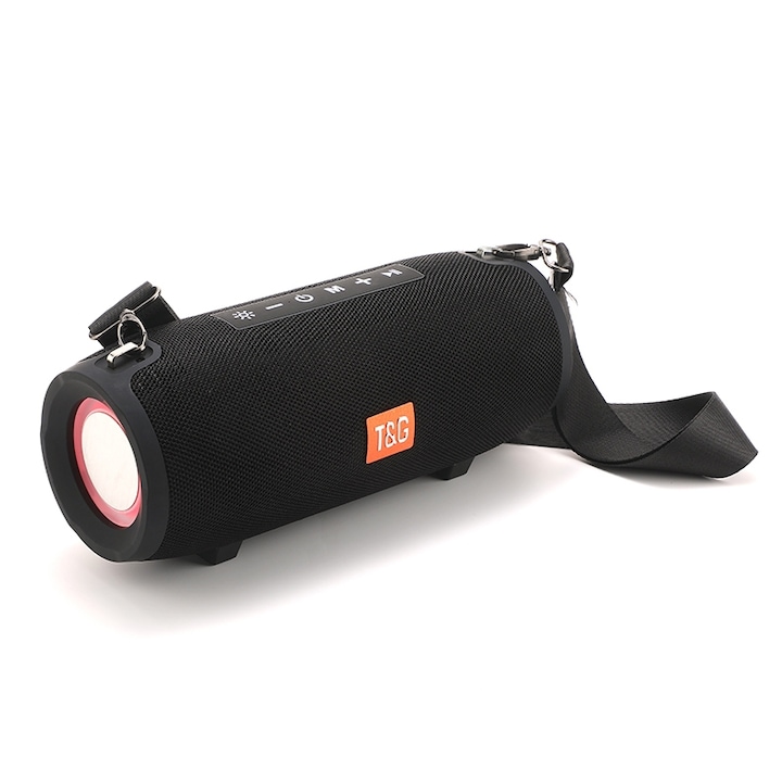 Boxa portabila A+ ZEALOT S8, Subwoofer 3D Stereo, Bluetooth, redare Card TF, Handsfree cu Microfon, rosu