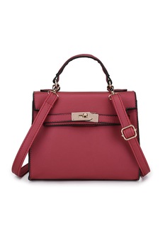 Geanta de Dama, Venti Darcy rosie din piele ecologica, bareta de umar reglabila Geanta de Dama, Venti Darcy rosie din piele ecologica, bareta de umar reglabila