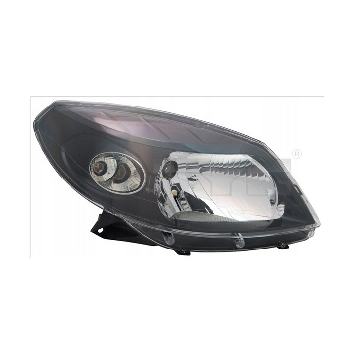 Рефлектор TYC Sandero 08- прав H4, черен